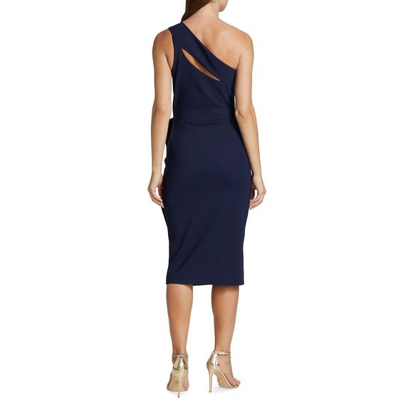 NWT Chiara Boni La Petite Robe Alteriah One-Shoulder Cocktail Dress Size 6 $795 - Picture 4 of 10
